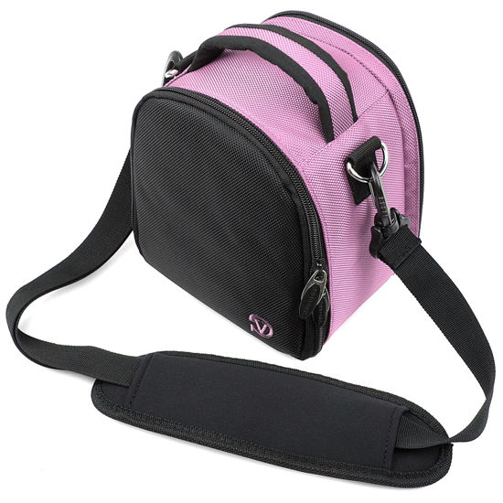 Picture of Vangoddy Laurel Baby Pink Carrying Case Bag for Panasonic LUMIX Series Cameras