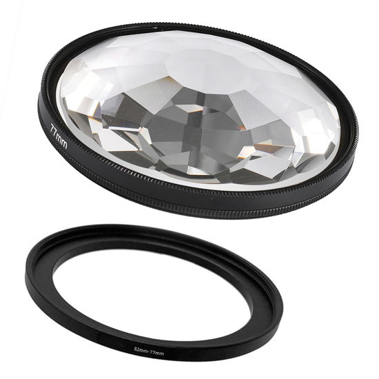 Picture of Kaleidoscope Glass Prism 82mm Camera Glass Filter Changeable Number of Subjects Camera Accessories(82mmKaleidoscope Filter)