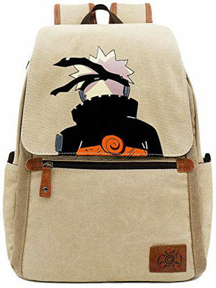 Picture of Roffatide Anime Naruto Backpack Cartoon Book Bag Casual Canvas Bag Laptop Back Pack