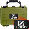 Picture of Eylar Protective Gear and Camera Hard Case with Custom Logo Engraved Plate, Water & Shock Proof w/Foam TSA Approved 8.12 inch 6.56 inch 3.56 inch (Green)
