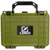 Picture of Eylar Protective Gear and Camera Hard Case with Custom Logo Engraved Plate, Water & Shock Proof w/Foam TSA Approved 8.12 inch 6.56 inch 3.56 inch (Green)