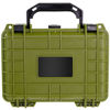 Picture of Eylar Protective Gear and Camera Hard Case with Custom Logo Engraved Plate, Water & Shock Proof w/Foam TSA Approved 8.12 inch 6.56 inch 3.56 inch (Green)