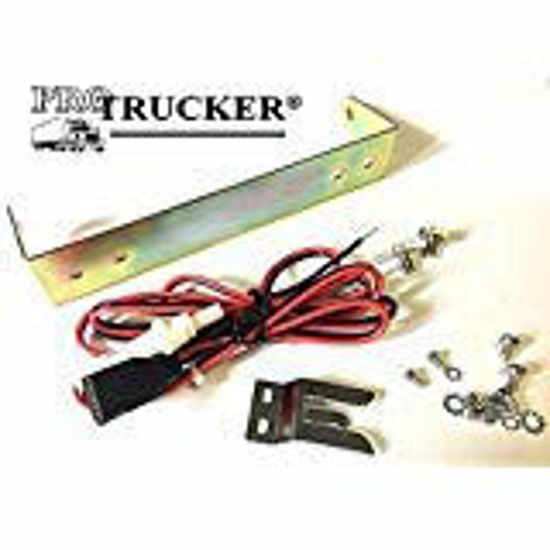 Picture of Pro Trucker CB Radio Mounting Kit for Cobra 25 and Uniden 68 Series Radios, Includes Power Cord, Knobs, Mic Clip & Bracket