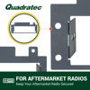 Picture of Quadratec Single DIN Radio Dash Adapter - Fits Jeep Wrangler YJ 1987-1995 - Easy Installation - 7" Wide x 2" High - Designed for Aftermarket Stereos - Automotive-Grade Materials - Sleek Finish