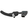 Picture of KONDOR Blue D-TAP to LEMO 2 Pin 0B Male Coiled Power Cable | Compatible with Pyxis, Teradek, Bolt, Z CAM, EVF, ARR,I RED, Paralinx, Preston, Switronix, SmallHD, and More | Black