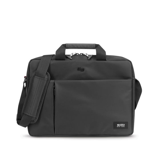 Picture of Solo New York Lead Slim Briefcase, Black, Fits up to 15.6" Laptop