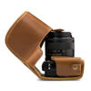 Picture of MegaGear Canon EOS M100, M200 (15-45mm) Ever Ready Leather Camera Case and Strap, with Battery Access - Light Brown - MG1327