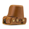 Picture of MegaGear Canon EOS M100, M200 (15-45mm) Ever Ready Leather Camera Case and Strap, with Battery Access - Light Brown - MG1327