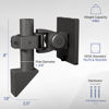 Picture of VIVO Single Ultrawide Monitor Wall Mount for Up to 49 inch Screens, Articulating and Height Adjustable, Holds Ultra Wides Up to 44 lbs, Black, MOUNT-WCB01A
