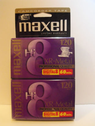 Picture of 2PK 120MIN HI8 XR-METAL VIDEO TAPE F/ HI8 and DIGITAL8 CAMCORDERS