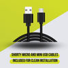 Picture of Dongar Dashcam Power Adapter (5-Pin Type G) for Select Mazda vehicles, including MX-5 ND, various international models and more, Connects to Rearview Mirror, Built-in USB Power Source, Easy to Install