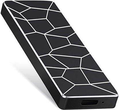 Picture of Ultra Slim External Hard Drive 2TB, Portable Hard Drive USB3.1 Type-C Compatible with PC, Laptop and Mac (2TB, A-Black)