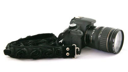 Picture of Capturing Couture Adjustable Camera Strap, 1.5” Black - Men, Women, DSLR, Mirrorless, Neck or Shoulder