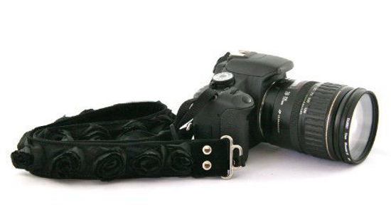 Picture of Capturing Couture Adjustable Camera Strap, 1.5” Black - Men, Women, DSLR, Mirrorless, Neck or Shoulder