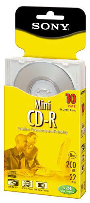 Picture of Sony CDR Mini Disc 22-Min 200MB-W (10 pack) (Discontinued by Manufacturer)