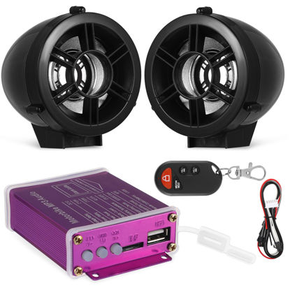 Picture of OUNONAWireless Connection Car Audio Volume Control Audio Systems Speaker System, Motorcycle Speakers - Class Compact Amplifier, 3 Inch Speakers, Weatherproof, Volume Control, Volume Control, Great for