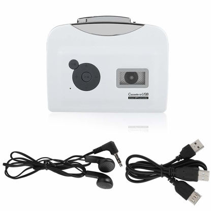 Picture of Cassette to MP3 Converter for Windows XP/Vista / 7 USB Flash Drive Capture Audio Music Player Lightweight and Portable Support Battery Powered and USB Powered