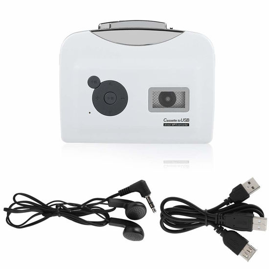 Picture of Cassette to MP3 Converter for Windows XP/Vista / 7 USB Flash Drive Capture Audio Music Player Lightweight and Portable Support Battery Powered and USB Powered