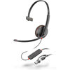 Picture of HPP Poly Blackwire 3210 Monaural USB-C Black Headset + USB-C/A Adapter [Bulk]