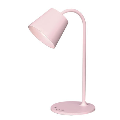 Picture of Realspace™ Kessly LED Desk Lamp With USB Port, 17"H, Pink