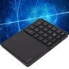 Picture of PUSOKEI BT5.0 Numeric Keypad, 22 Keys USB C Number Pads Keyboard, 2.4G Wireless Number Keyboard Extensions Keyboard with Touchpad for Win, for iOS, for Android, for OS X System(Black)