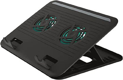 Picture of Trust 17866 Cyclone Cooling Pad with 2 Fans, Fits 15-16 Inches Laptops - Black