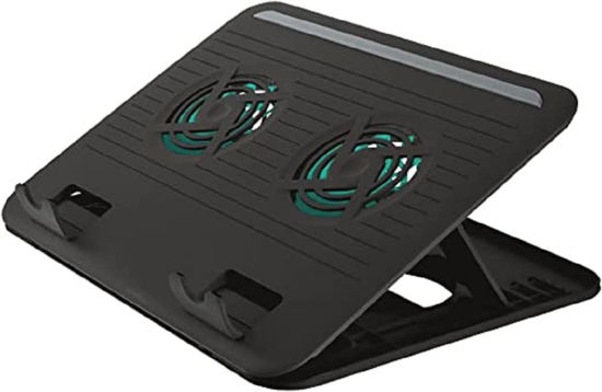 Picture of Trust 17866 Cyclone Cooling Pad with 2 Fans, Fits 15-16 Inches Laptops - Black