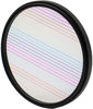 Picture of 82mm Rainbow Streak Special Effects Filter Anamorphic Optical Glass for DSLR Cinematice Video - 77mm Rainbow Streak 77mm Camera Filter Accessories SLR Photography Accessories (82mm Rainbow Streak)
