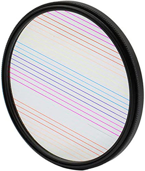 Picture of 82mm Rainbow Streak Special Effects Filter Anamorphic Optical Glass for DSLR Cinematice Video - 77mm Rainbow Streak 77mm Camera Filter Accessories SLR Photography Accessories (82mm Rainbow Streak)