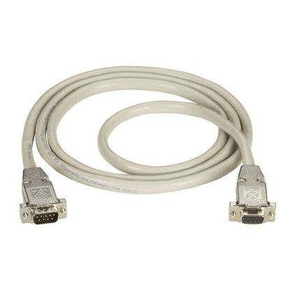 Picture of Black Box 20-ft RS232 Shielded Cable Metal Hood DB9 Male/Female