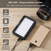 Picture of SURBORT LED Camera Light, Ultra Slim Portable Photo Light, Bi-Color Light/Brightness Adjustable, Built-in LCD Display, 4000mAh Rechargeable Battery + Hot Shoe Base for Canon, Nikon, Sony Cameras