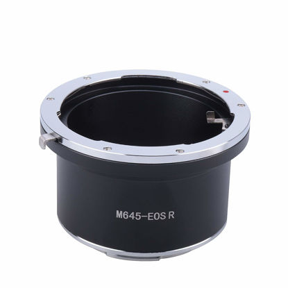 Picture of Foto4easy Lens Adapter Ring for Mamiya 645 M645 Mount Lens to Canon EOS R Digital SLR Camera