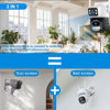 Picture of Security Cameras Wireless Outdoor 2.4G WiFi Home Security Cameras Outdoor Dual Lens Linkage 360°View 4MP Two-Way Talk,AI Detection,Full-Color Night Vision,Auto Tracking,Light Alarm,24/7 Recording