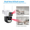 Picture of Security Cameras Wireless Outdoor 2.4G WiFi Home Security Cameras Outdoor Dual Lens Linkage 360°View 4MP Two-Way Talk,AI Detection,Full-Color Night Vision,Auto Tracking,Light Alarm,24/7 Recording