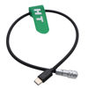 Picture of HangTon 12V Power Cable for DJI RS4 RS3 Pro RS2 Gimbal to Blackmagic BMPCC 4K 6K Pro G2 BMCC 6K Pocket Cinema Camera, USB Type-C Gimbal to 2 Pin Female 60cm