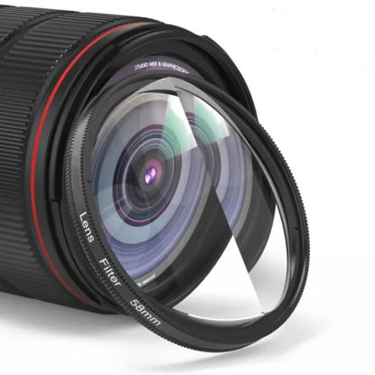Picture of 2 Prism Lens Special Effects Filter 49mm 52mm 58mm 67mm 77mm SLR Camera Accessories (Size : Add 49mm Adapter, Color : 58mm 2 Prism)