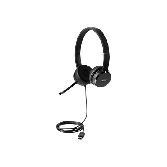 Picture of Lenovo 100 Headset - Stereo - USB - Wired - Over-The-Head - Binaural