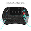Picture of Rii Mini Wireless Keyboard, i8X Portable 2.4GHz Wireless Keyboard with Touchpad Mouse, LED Backlit, Rechargable Li-ion Battery-Black