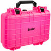Picture of Eylar Protective Gear and Camera Hard Case Waterproof Dry Box with Foam 11.6 Inch 8.3 Inch 3.8 Inch (Pink)