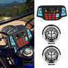 Picture of Motorcycle Stereo Speakers, Waterproof Motorcycle BT MP3 Player Audio Stereo Speaker System USB Memory Card Carrier Motorcycle Accessories