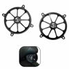Picture of GUAIMI Audio Fairing Mount Speaker Grill Cover Compatible with Harley Touring Street Glide FL Trike 1996-2013 (Skleton Middle Finger)
