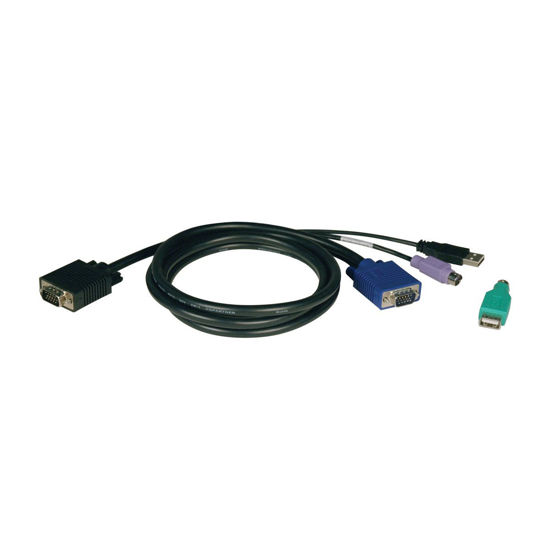 Picture of Tripp LTE P780-015 PS2 & USB (2-in-1) KVM Kit for B042-Series KVM Switches - 15ft