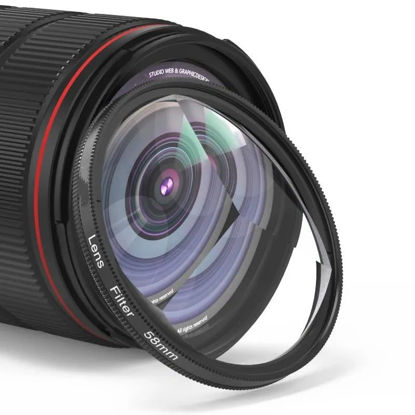 Picture of 52/55/58/62/67/77mm Camera Filter Kaleidoscope Special Effects Photography Accessories SLR Lens Prism 3 Prism(58mm)