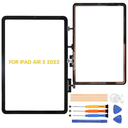 Picture of A-MIND for iPad Air 5 2022 Touch Screen Replacement Touch Digitizer for iPad Air 2022 Touch Panel Glass Repair Tool Kits(Not Include LCD)