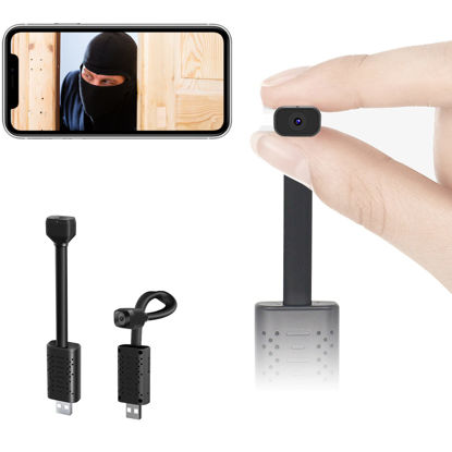 Picture of 2022USB Wireless WiFi Camera,HD1080P Slimmest Remote Security Camera,Baby Monitor Surveillance Camera with Night Vision,Motion Detection,Cloud Storage for Security with iOS Android for Outdoor Indoor