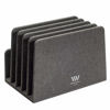Picture of MobileVision Multi Device Stand & Organizer for Smartphones, Tablets and Laptops, Executive Dark Gray, 5 Slots