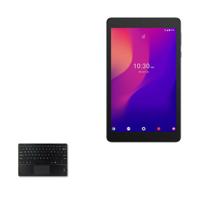Picture of BoxWave Keyboard Compatible with Alcatel Joy Tab 2 - SlimKeys Bluetooth Keyboard with Trackpad, Portable Keyboard with Trackpad - Jet Black