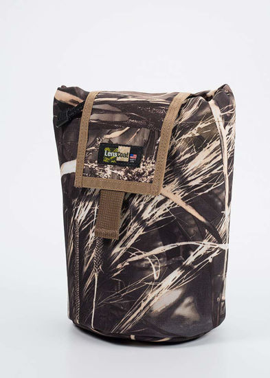 Picture of LensCoat LensPouch Camouflage Lens Pouch Protection Roll Up Molle Pouch Large, Realtree Max4 (lcrulm4)