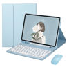 Picture of kaidisen Keyboard Case Mouse for Galaxy Tab S6 Lite 10.4 inch Case with Keyboard Candy Color Bluetooth Mouse Round Key Detachable Keyboard Cover ，Sky Blue