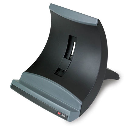 Picture of 3M LX550 Vertical Notebook Computer Riser, Cable Management, 9x12x6 1/2 - 9 1/2, Black